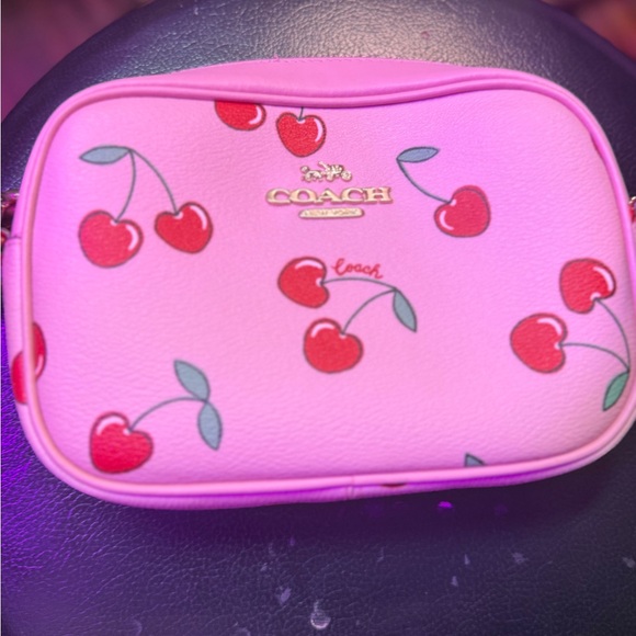 Coach Pink and Red Cherry Crossbody Bag - Picture 4 of 4